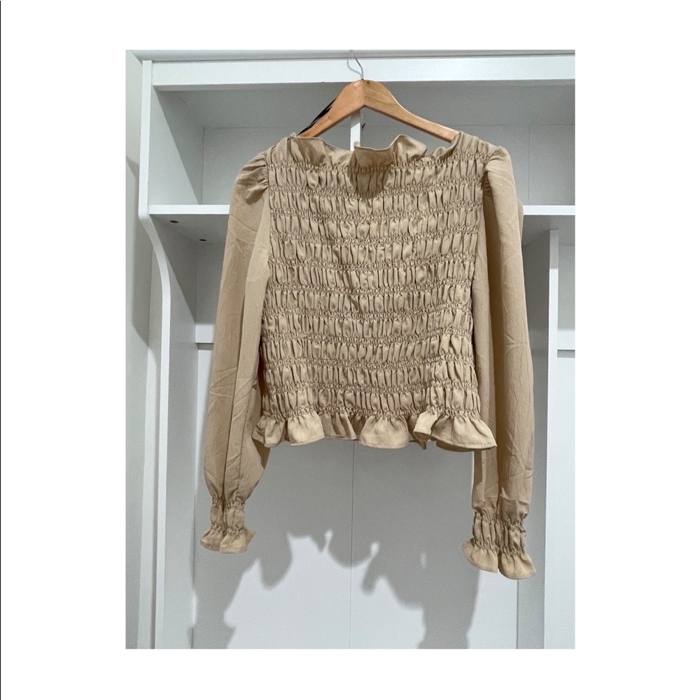 H&M ruched blouse